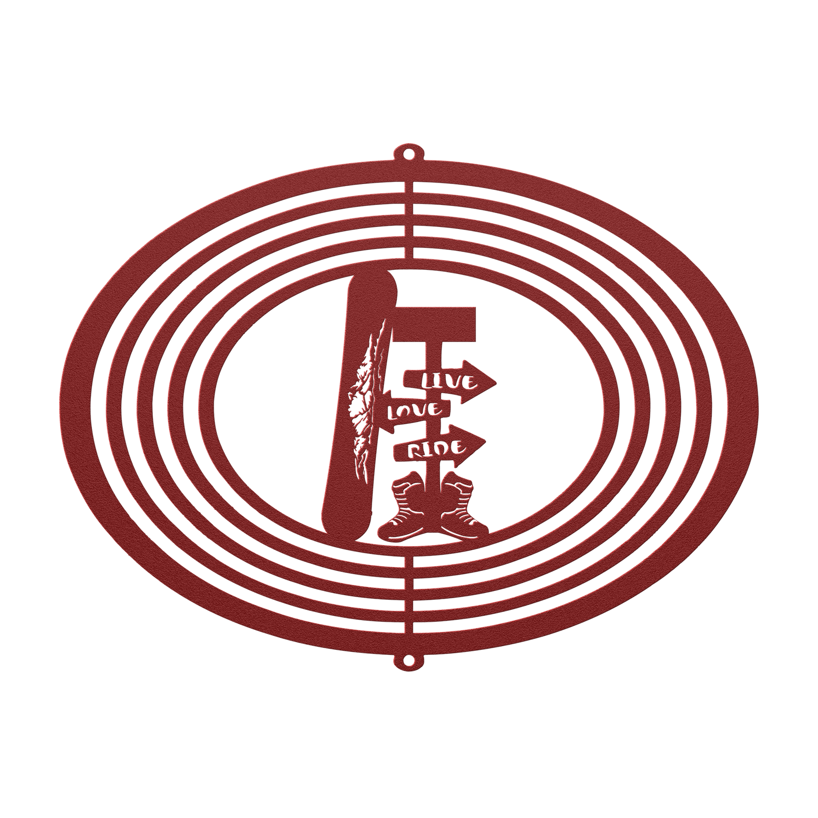 PERSONALIZED WIND SPINNER - Live Love Ride - Made in the USA 🇺🇸