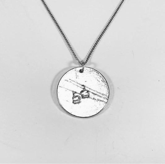 Chairlift Pendant - Handmade in the USA, Pewter - Powderaddicts