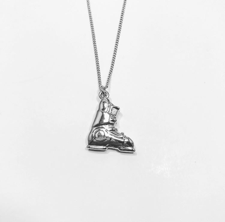 Ski Boot Pendant Necklace - Powderaddicts