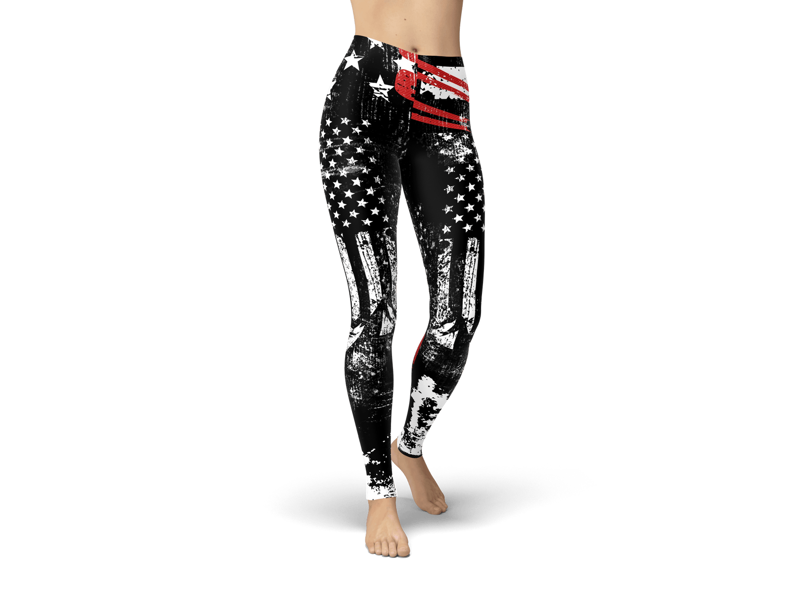 USA Ski Flag Leggings - Powderaddicts