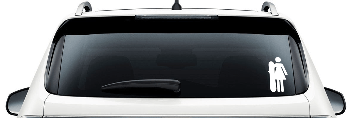 Girl Rider - Car Decal - Powderaddicts