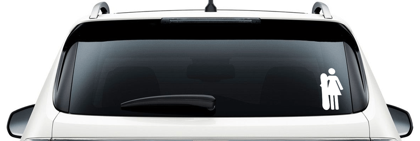 Girl Rider - Car Decal - Powderaddicts