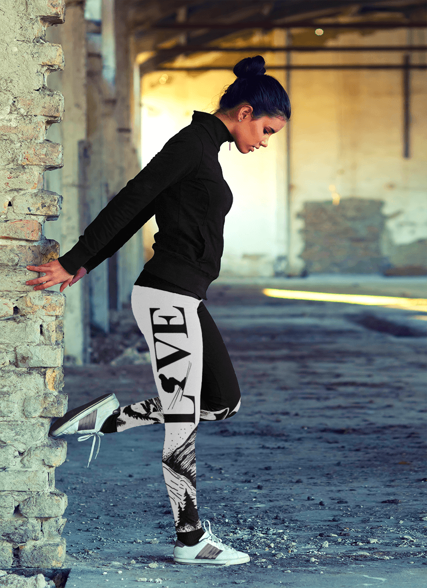 Love Skiing Leggings - Powderaddicts