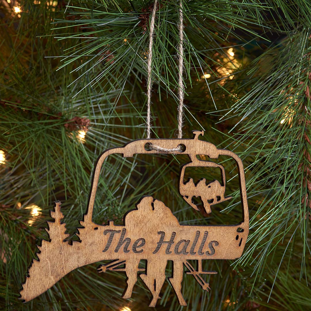 PERSONALIZED Chairlift Ski &amp; Snowboard Family Christmas Ornament (🇺🇸  Made In The USA) - Powderaddicts