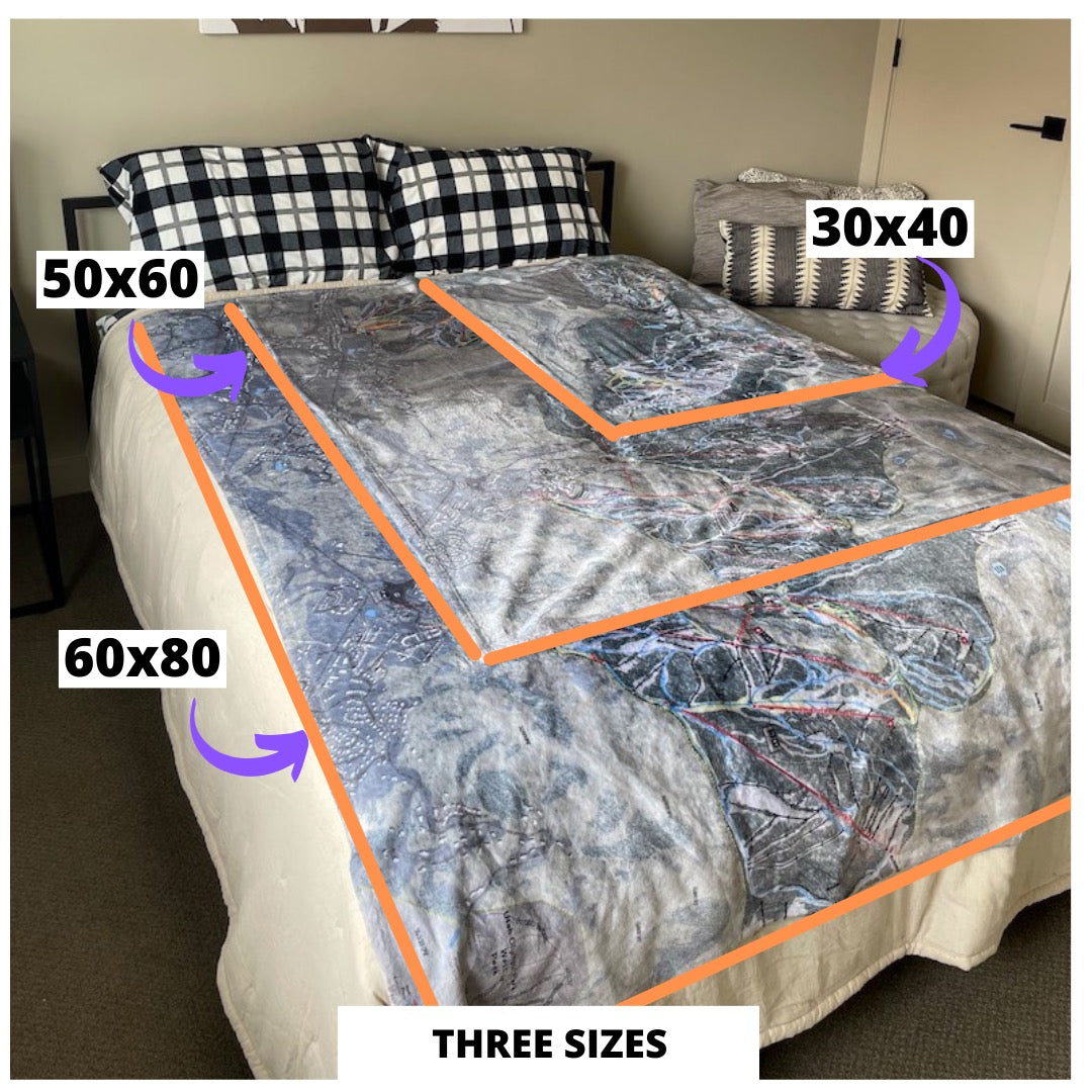 Whistler Blackcomb, British Columbia Ski Resort Map Blanket