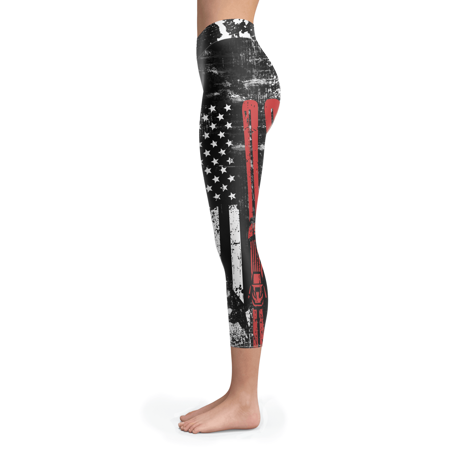 USA Ski Flag Capris - Powderaddicts