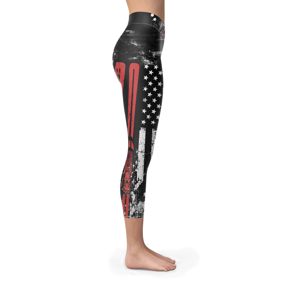 USA Ski Flag Capris - Powderaddicts