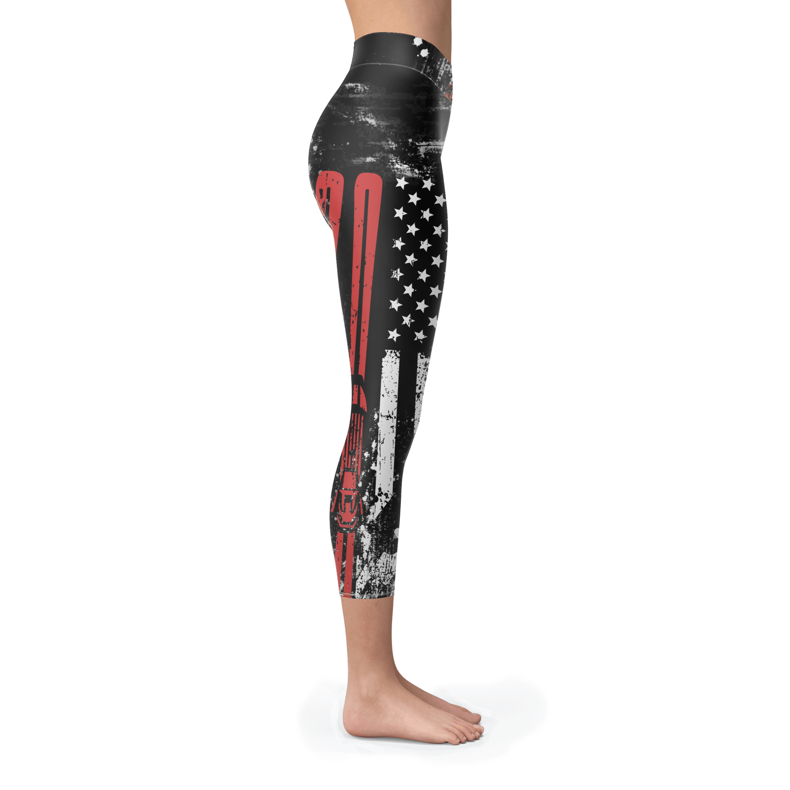 USA Ski Flag Capris - Powderaddicts