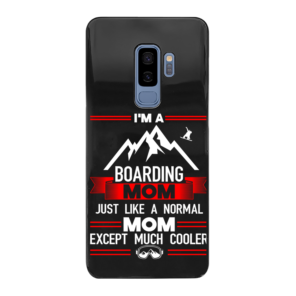 i'm a boarding mom Back Printed Black Hard Phone Case - Powderaddicts