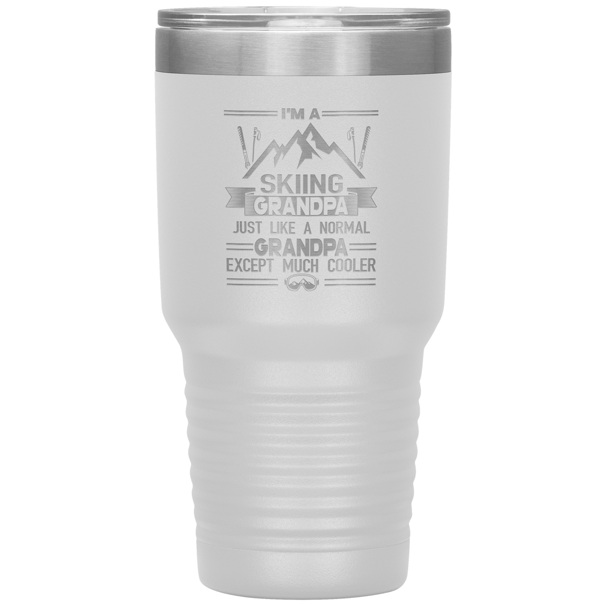 I'm A Skiing Grandpa 30oz Tumbler - Powderaddicts