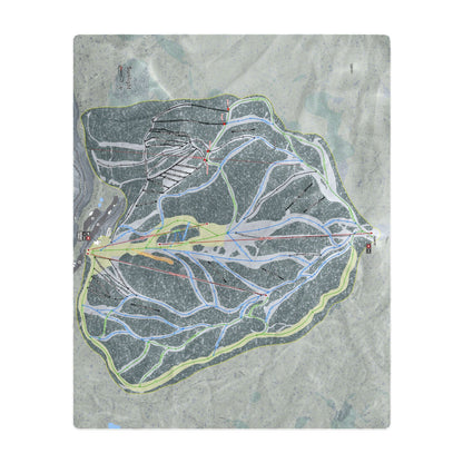 Sunlight, Colorado Ski Resort Map Printed Beach Towel - Powderaddicts