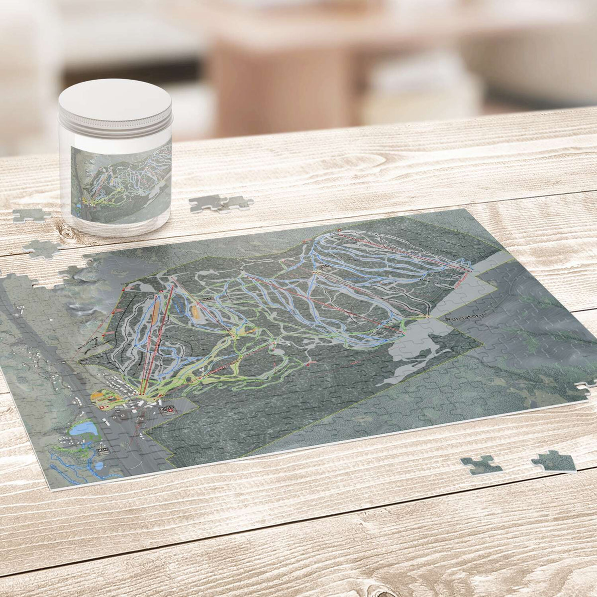 Purgatory, Colorado Ski Trail Map Puzzles - Powderaddicts