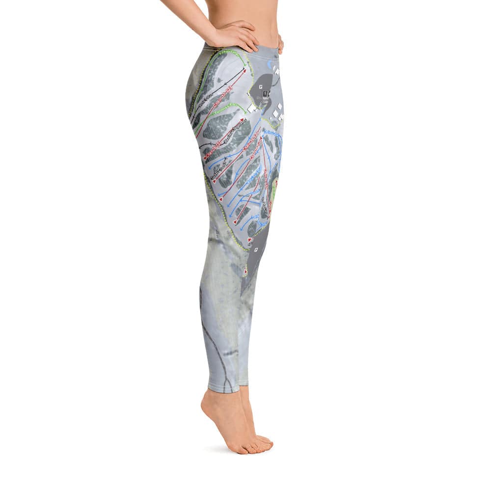 Afton Alps, Minnesota Ski Trail Map Women's Base Layer Bottom - Powderaddicts