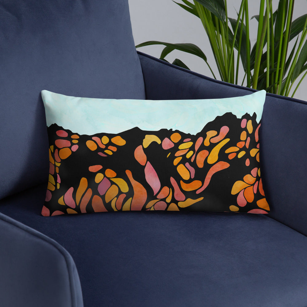 Ooze Blue Art PW Mask Premium Pillow - Powderaddicts