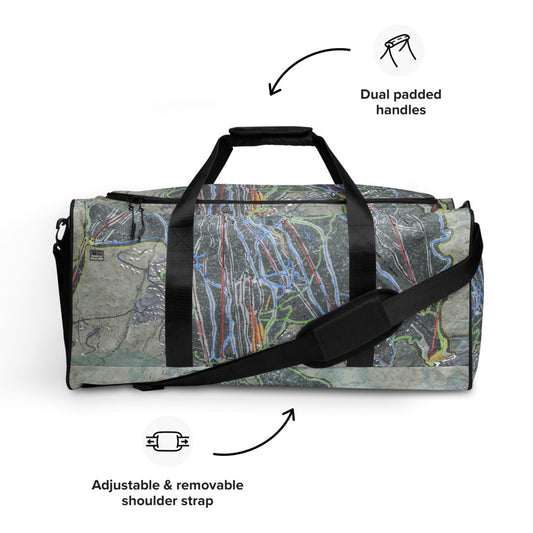 Okemo, Vermont Ski Trail Map Printed Duffle Bag - Powderaddicts
