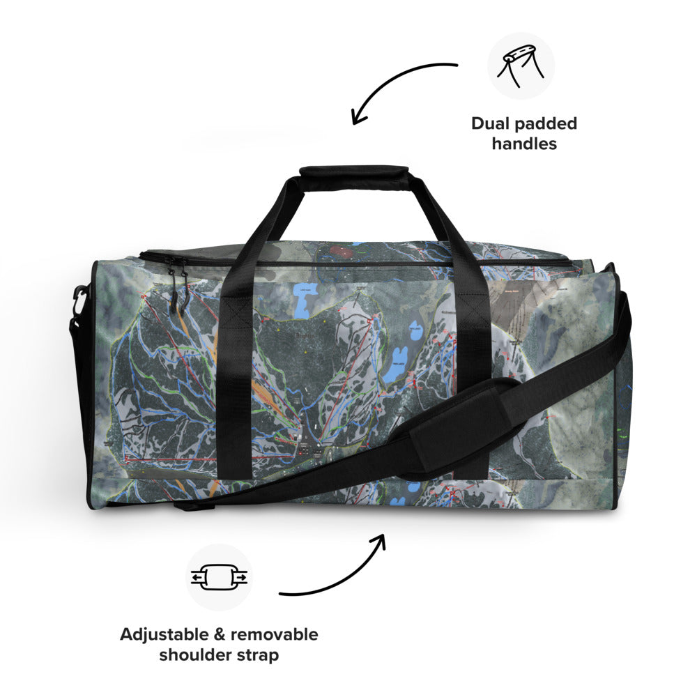 Big Cottonwood, Utah Ski Trail Map Printed Duffle Ba