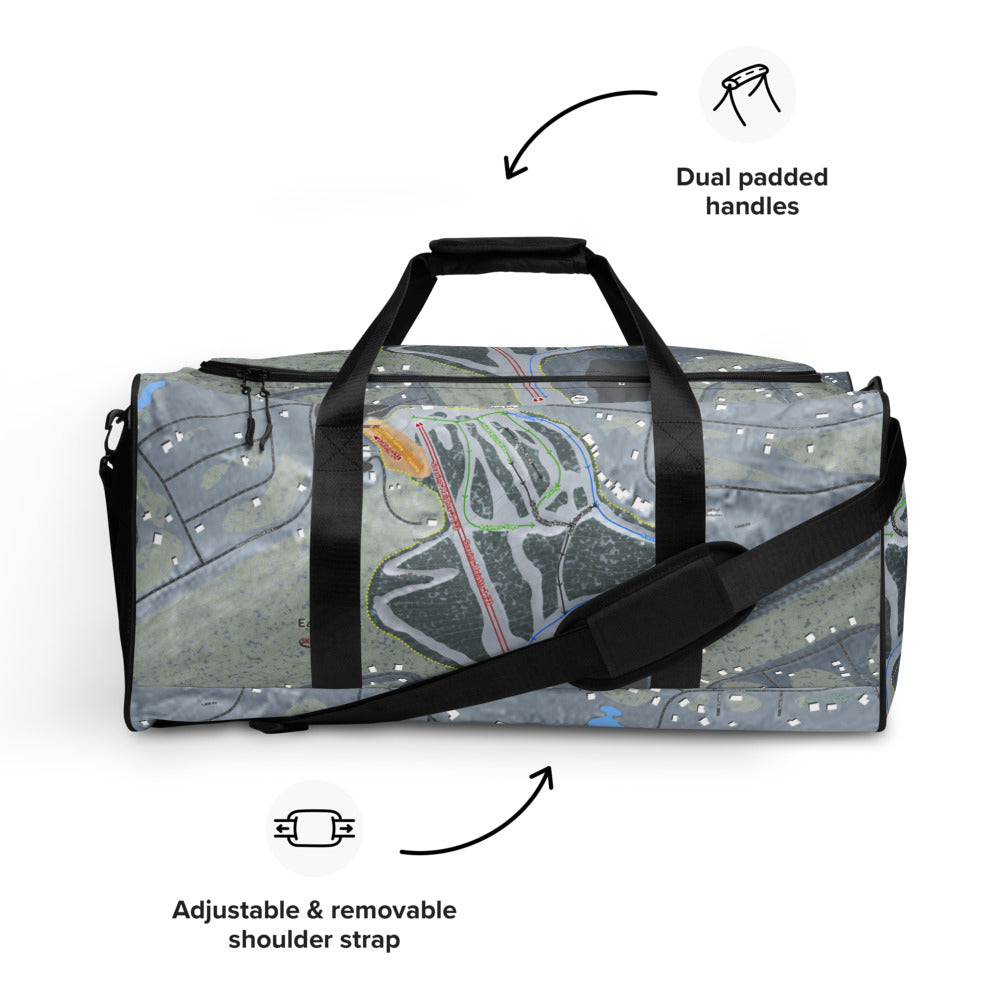 Eagle Rock, Pennsylvania Ski Trail Map Duffle Bag