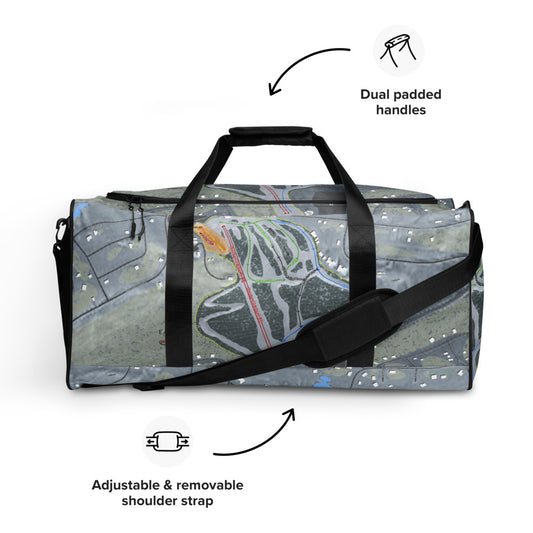 Eagle Rock, Pennsylvania Ski Trail Map Duffle Bag - Powderaddicts