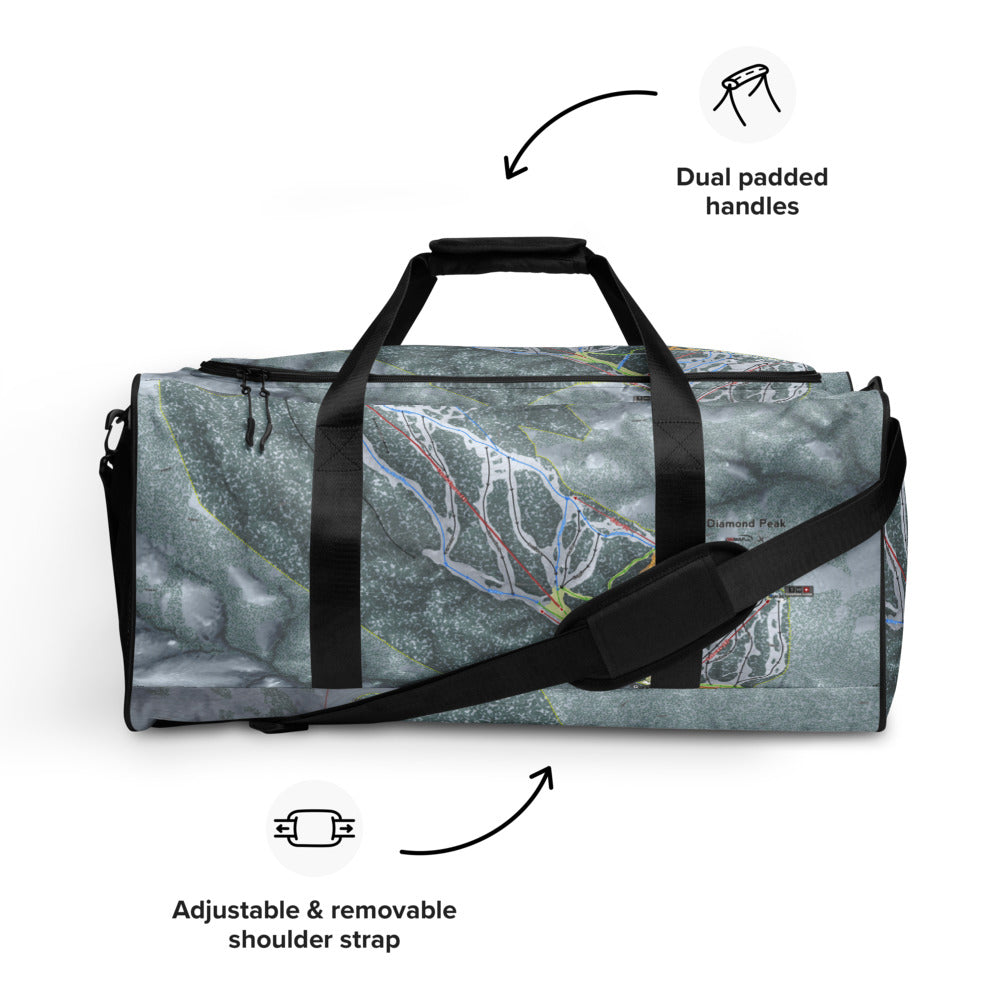 Diamond Peak, Nevada Ski Trail Map Duffle Bag