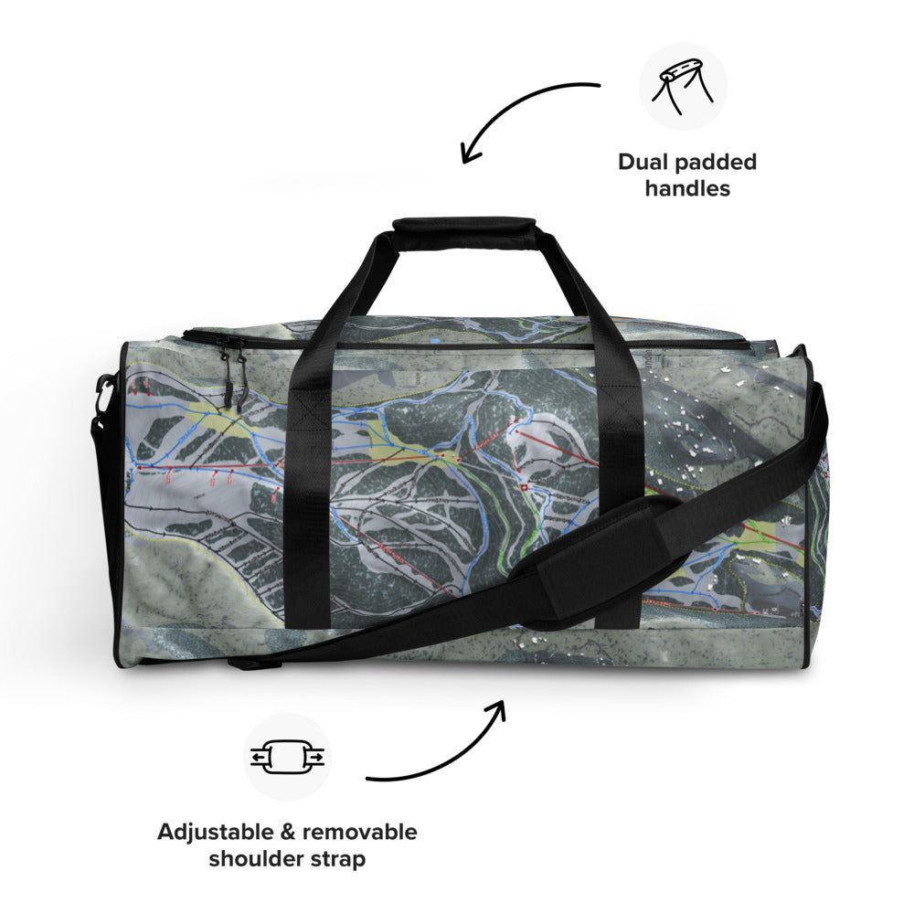 Sundance, Utah Ski Trail Map Printed Duffle Bag - Powderaddicts