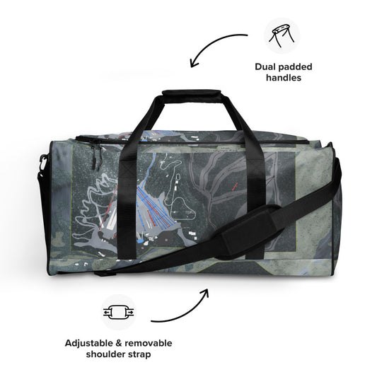 Utah Olympic, Utah Ski Trail Map Printed Duffle Bag - Powderaddicts