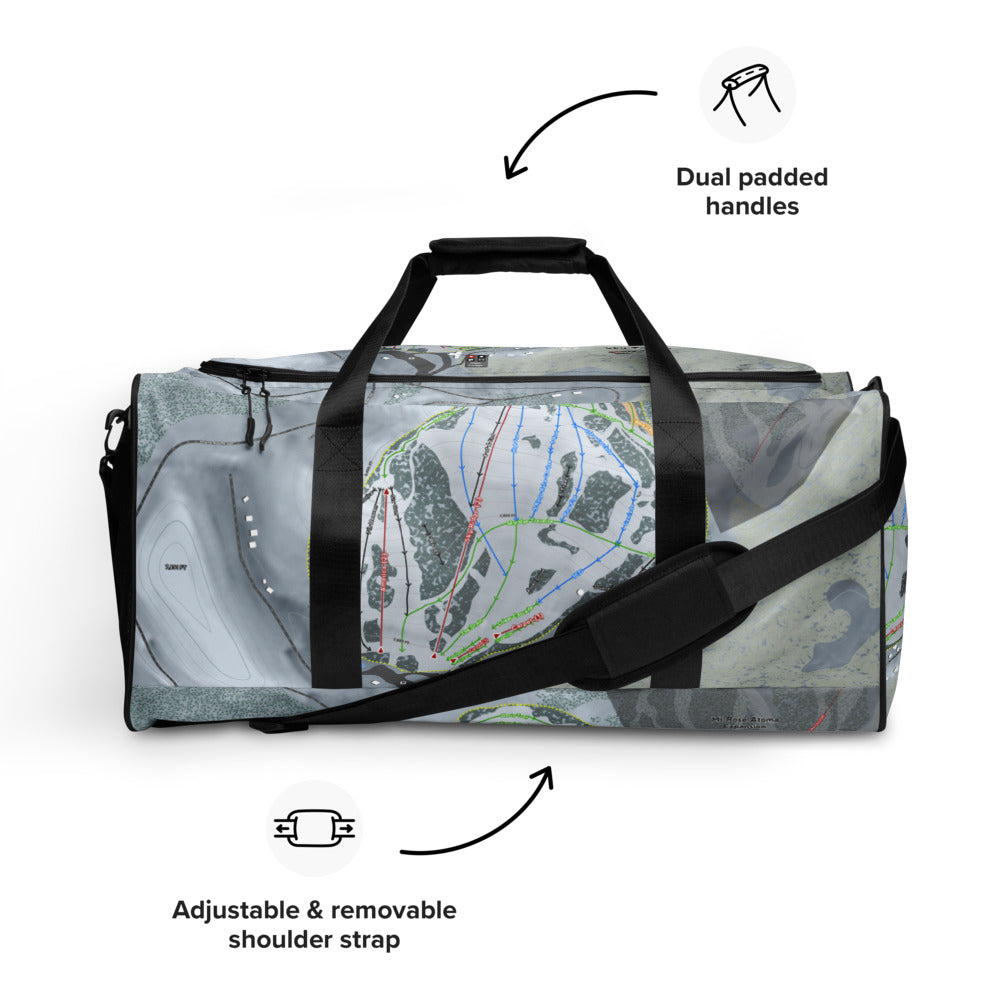 Sky Tavern, Nevada Ski Trail Map Duffle Bag