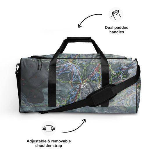 Deer Valley, Utah Ski Trail Map Duffle Bag - Powderaddicts