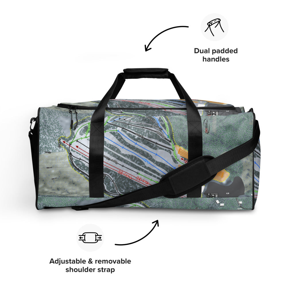 Hermon Mountain, Maine Ski Trail Map Duffle Bag
