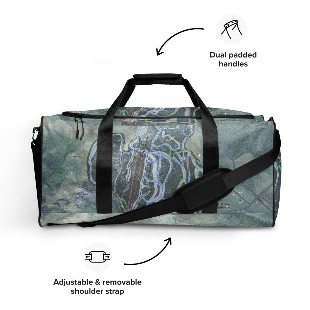Mt Abram, Maine Ski Trail Map Duffle Bag