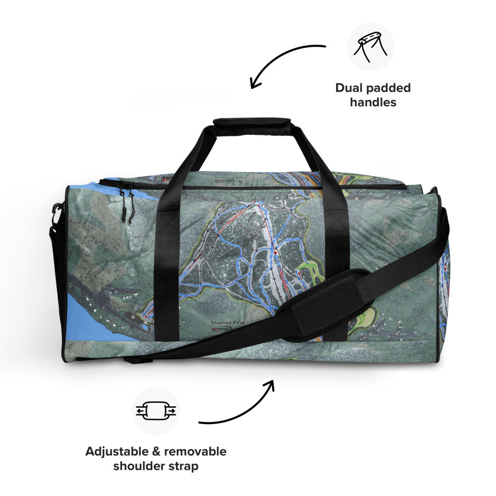 Shawnee Peak, Maine Ski Trail Map Duffle Bag