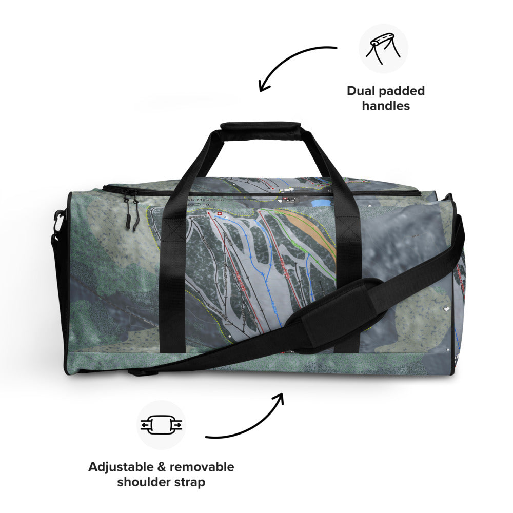 Titcomb Mountain, Maine Ski Trail Map Duffle Bag