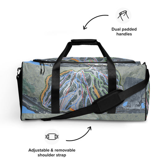 Giants Ridge, Minnesota Ski Trail Map Duffle Bag - Powderaddicts