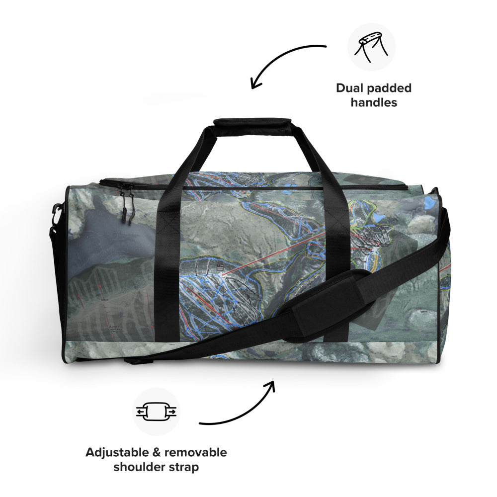 Lutsen Mountains, Minnesota Ski Trail Map Duffle Bag