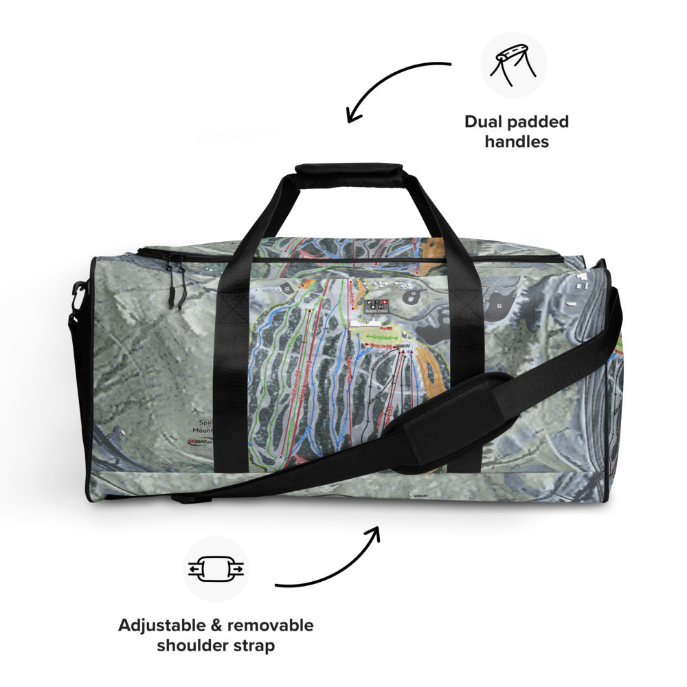 Spirit Mountain, Minnesota Ski Trail Map Duffle Bag