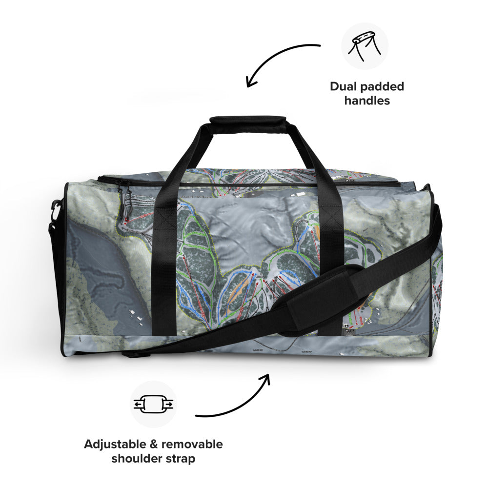 Welch Village, Minnesota Ski Trail Map Duffle Bag
