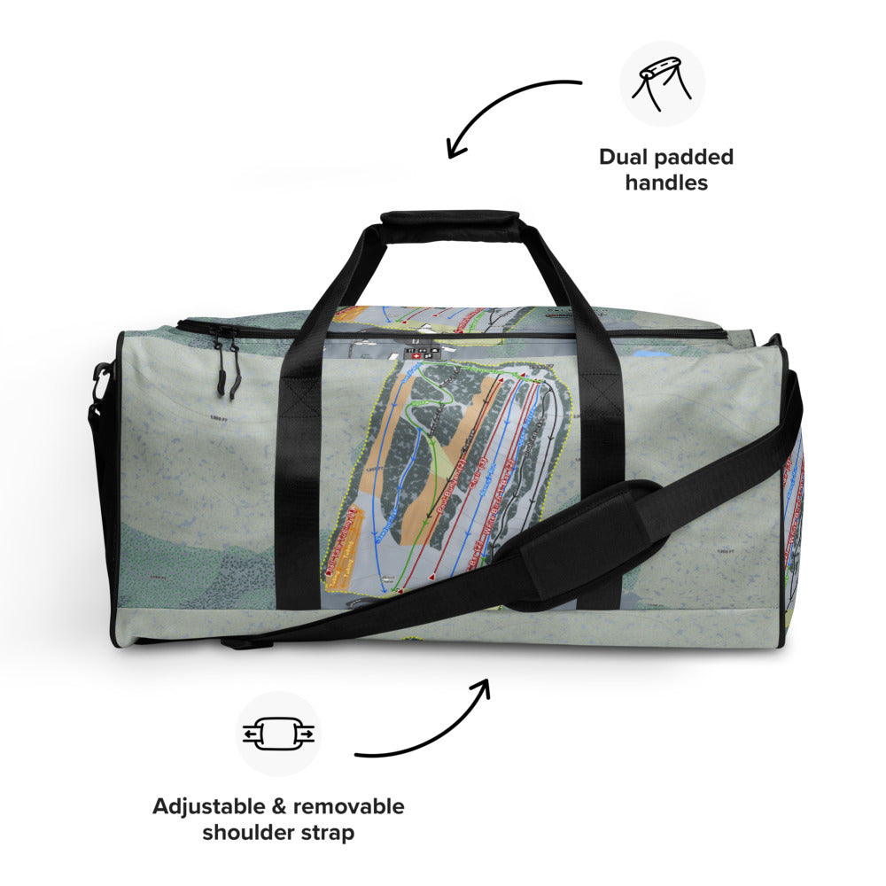 Ski Sawmill, Pennsylvania Ski Trail Map Duffle Bag