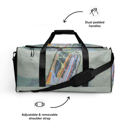 Ski Sawmill, Pennsylvania Ski Trail Map Duffle Bag - Powderaddicts