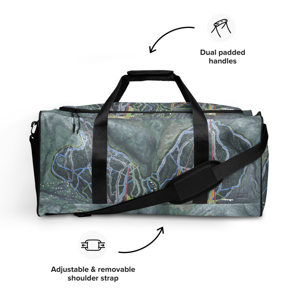 Attitash Mountain, New Hampshire Ski Trail Map Duffle Bag