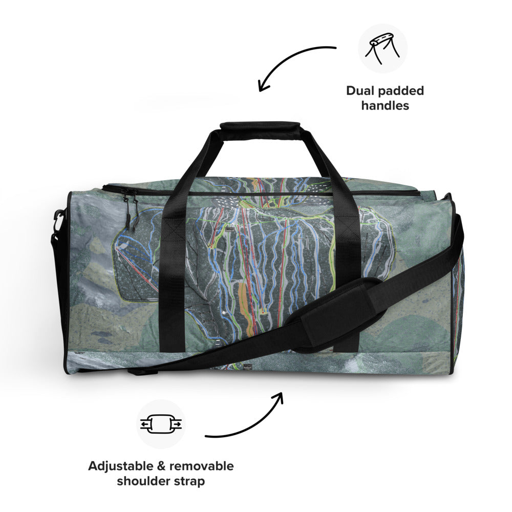 Bretton Woods, New Hampshire Ski Trail Map Duffle Bag - Powderaddicts