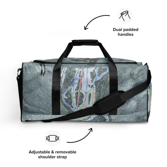 Elk Ridge, Arizona Ski Trail Map Duffle Bag - Powderaddicts