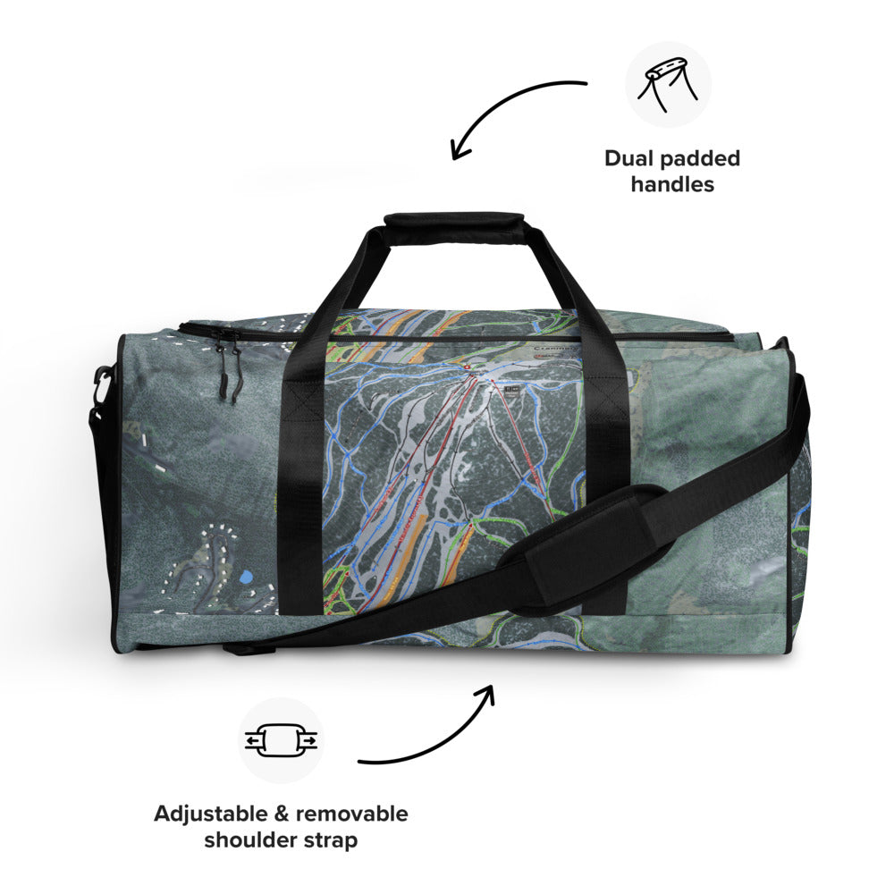 Cranmore Mountain, New Hampshire Ski Trail Map Duffle Bag