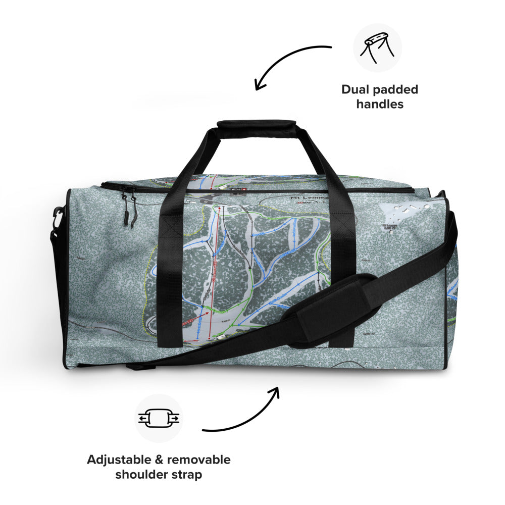 Mt Lemmon, Arizona Ski Trail Map Duffle Bag