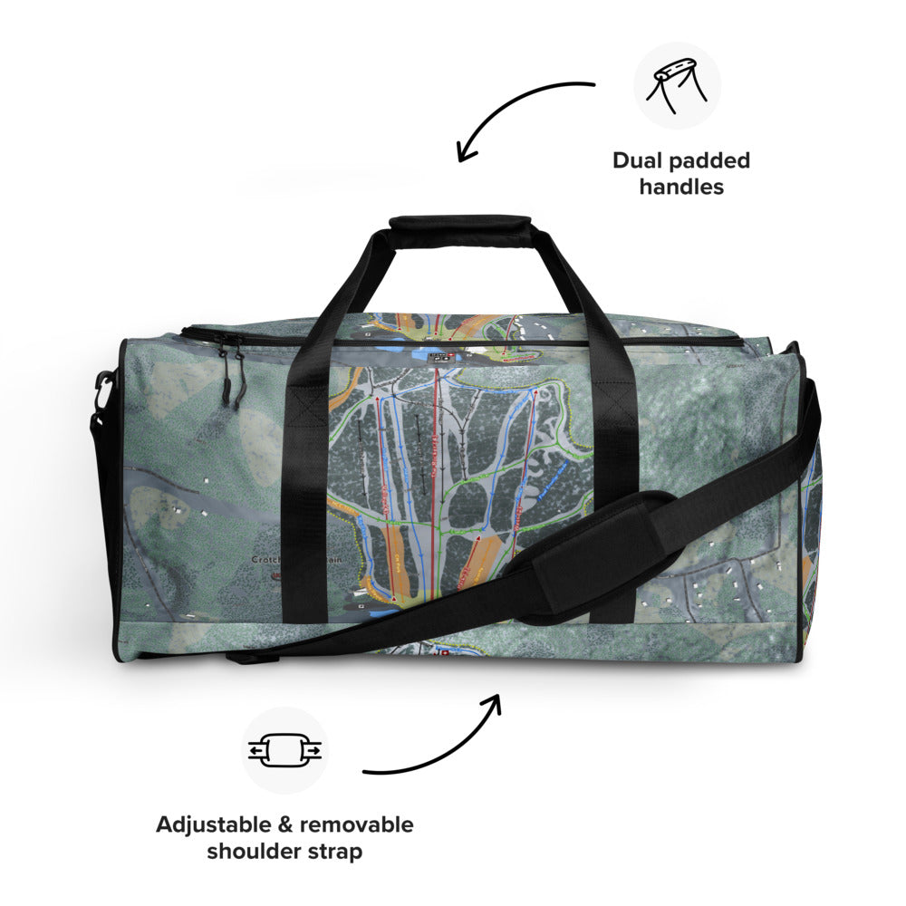 Crotched Mountain, New Hampshire Ski Trail Map Duffle Bag