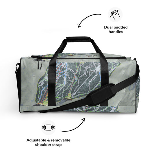 Sunrise Park, Arizona Ski Trail Map Duffle Bag - Powderaddicts
