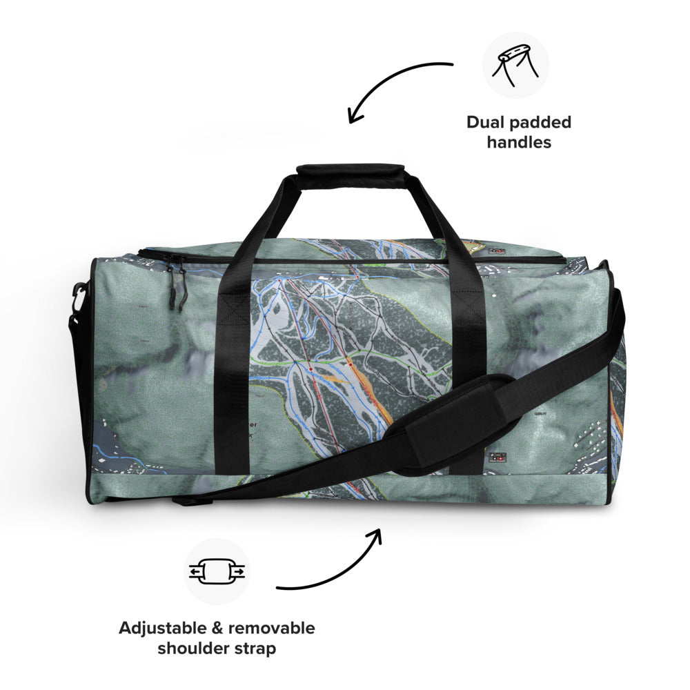 Red River, New Mexico Ski Trail Map Duffle Bag