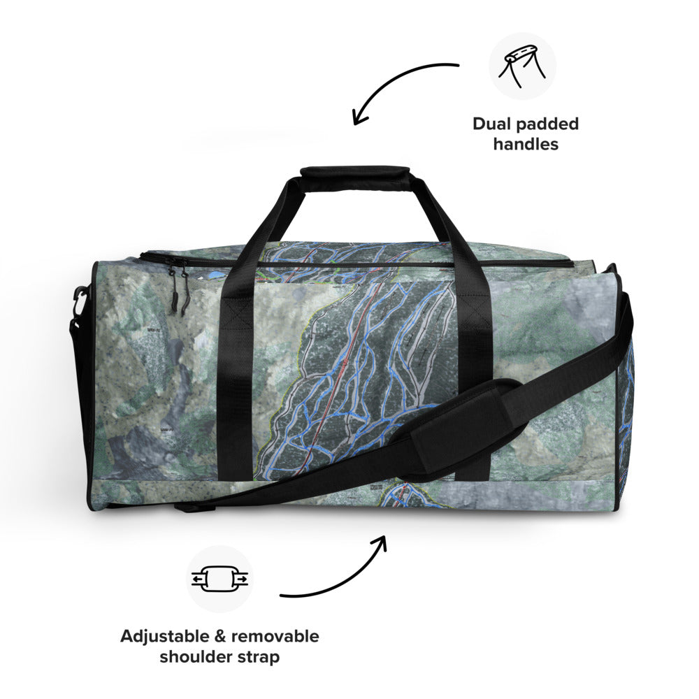 Tenney Mountain, New Hampshire Ski Trail Map Duffle Bag