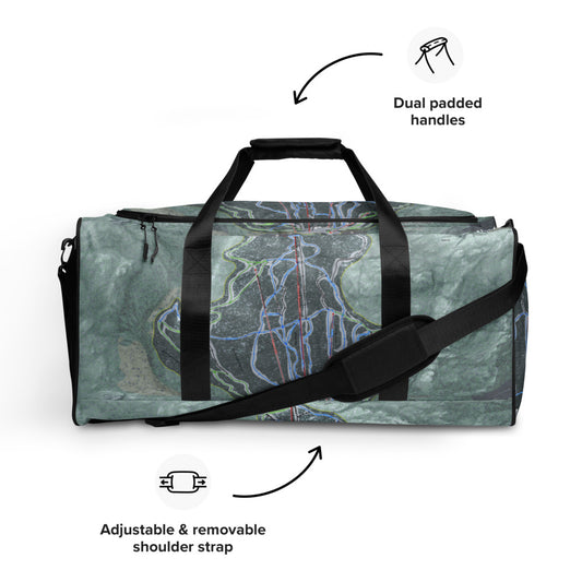 Wildcat Mountain, New Hampshire Ski Trail Map Duffle Bag - Powderaddicts
