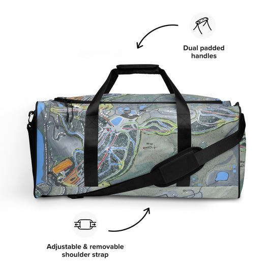 Wisp, Maryland Ski Trail Map Duffle Bag - Powderaddicts