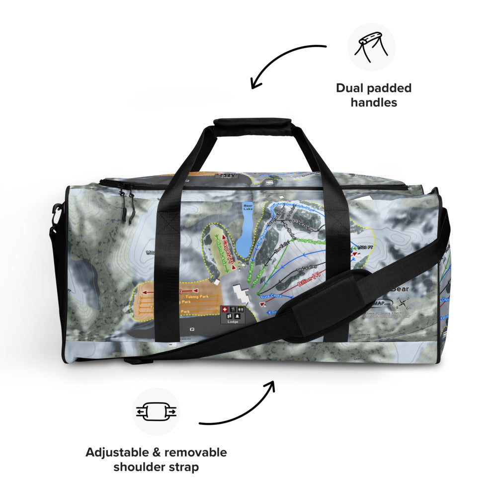 Great Bear, South Dakota Ski Trail Map Duffle Bag