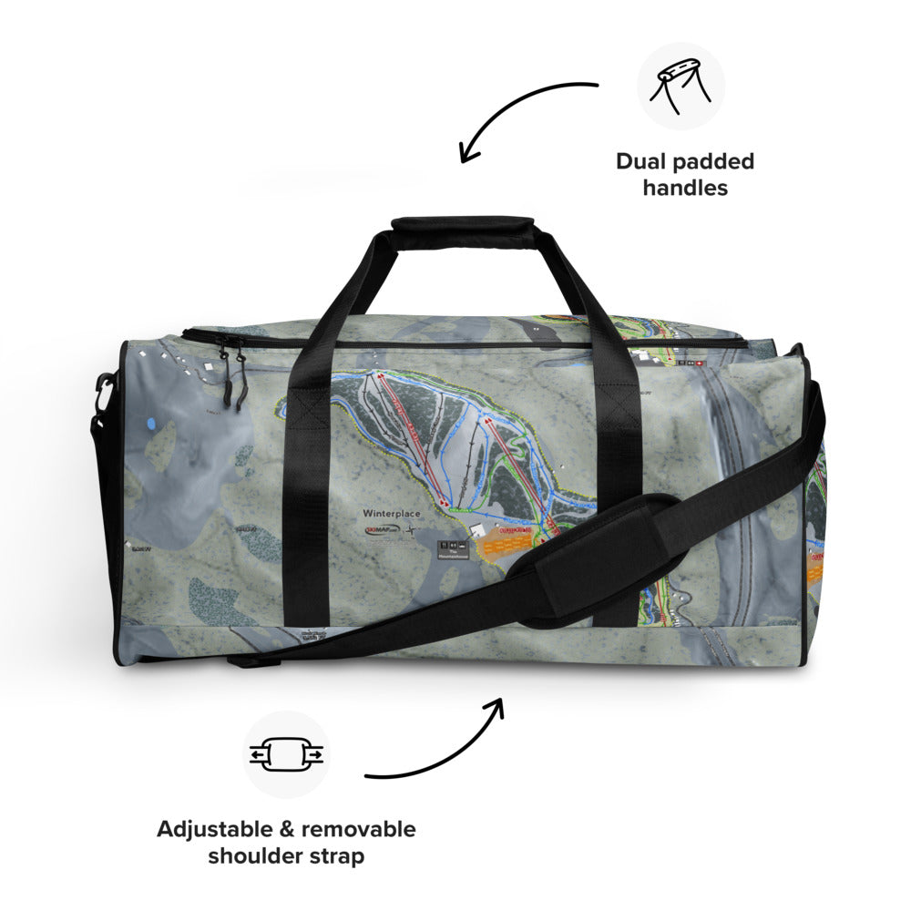Winterplace, West Virginia Ski Trail Map Duffle Bag
